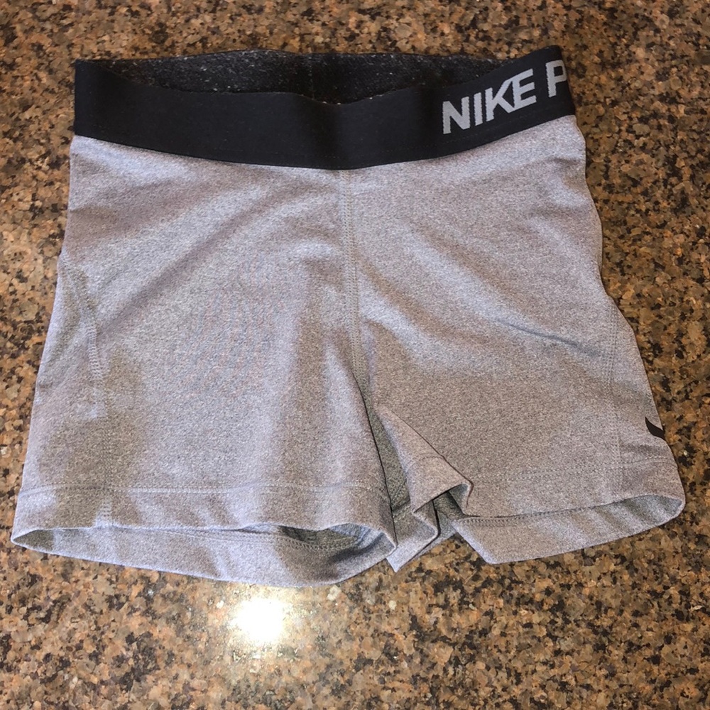 gray nike pros